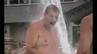 Fat Guys Love The Water Spout