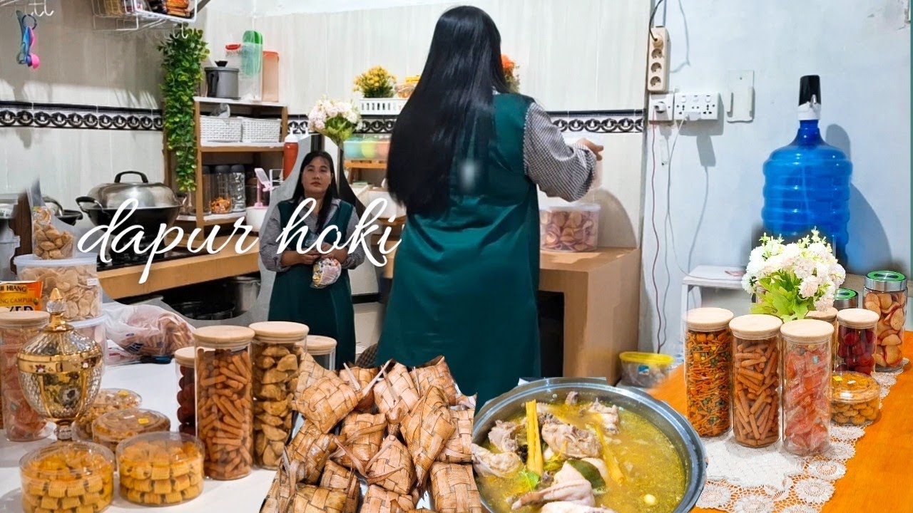 vlog lebaran ✨menata kue ke toples di malam takbiran✨ 2024 dan menata di meja