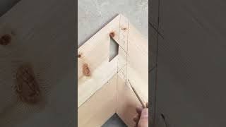 Measured lines meet—precision carves beauty from wood