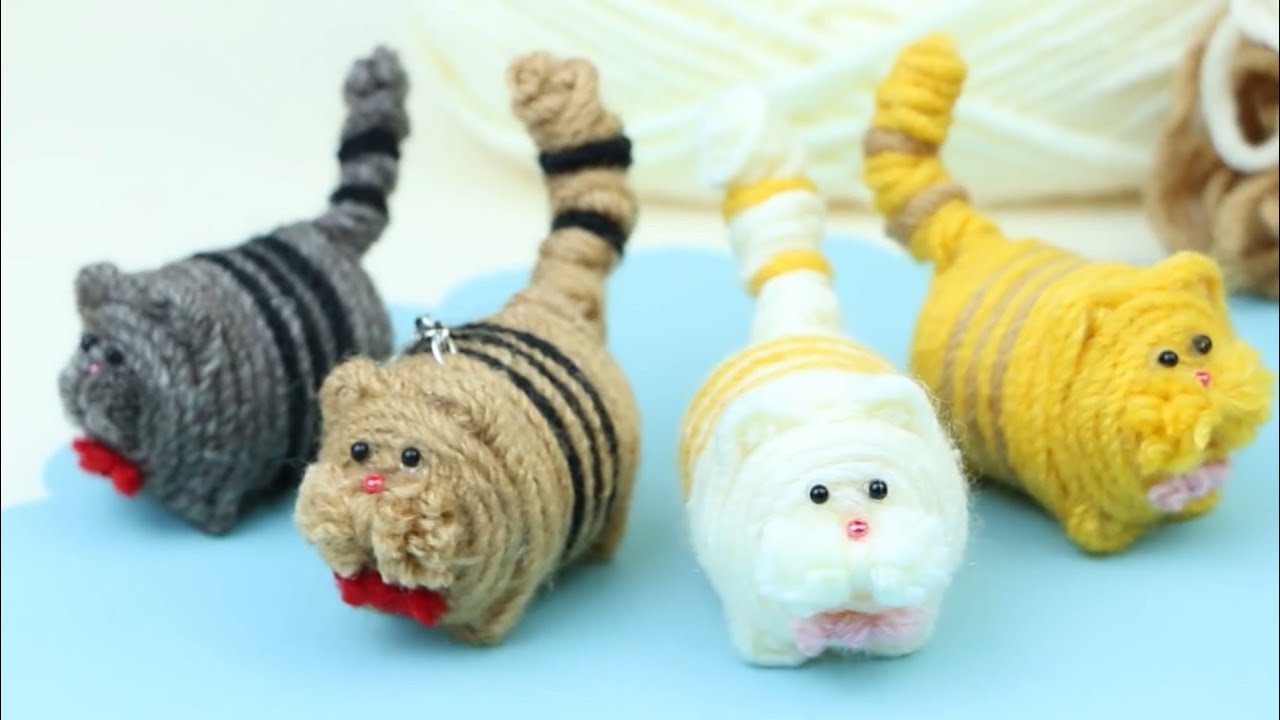 Cute Fat Cat of Yarn - Super Easy Making Idea Little Fat Cat of Yarn _🧶 DIY Handycraft