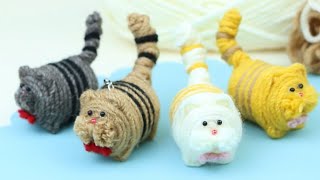 Cute Fat Cat of Yarn - Super Easy Making Idea Little Fat Cat of Yarn _🧶 DIY Handycraft