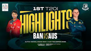 1st T20i Highlights | Dutch-Bangla Bank Bangladesh 🆚 Australia T20i Series 2026! screenshot 1