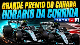 F1 2026 - GP DO CANADA - HORARIO DA TRANSMISSÃO NO SPORTV 3 E F1 TV - FORMULA 1