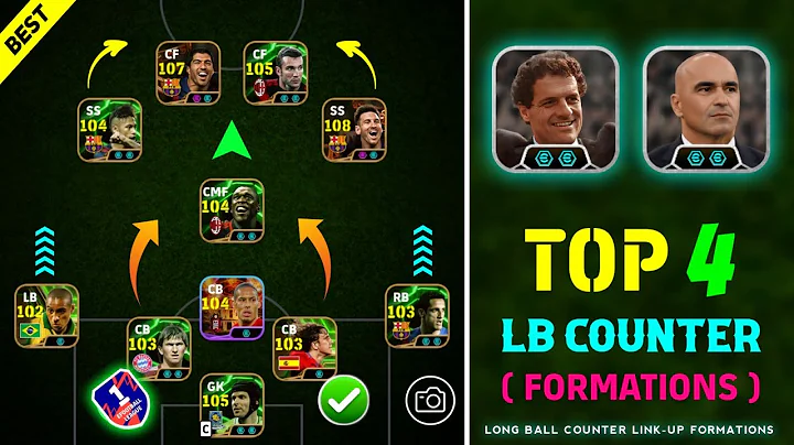 Top 4 Long Ball Counter Best Formation In eFootball 2026 💥🥵 | Fabio Capello Best Lbc Formation