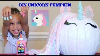 DIY Unicorn Pumpkin with Gabby!
