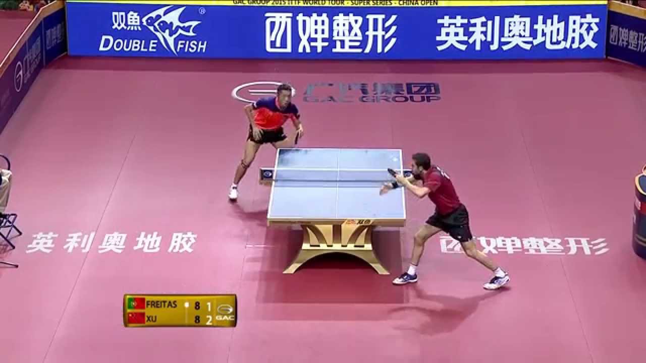 2015 China Open MS-QF Marcos Freitas - Xu Xin (full match|short form in HD)