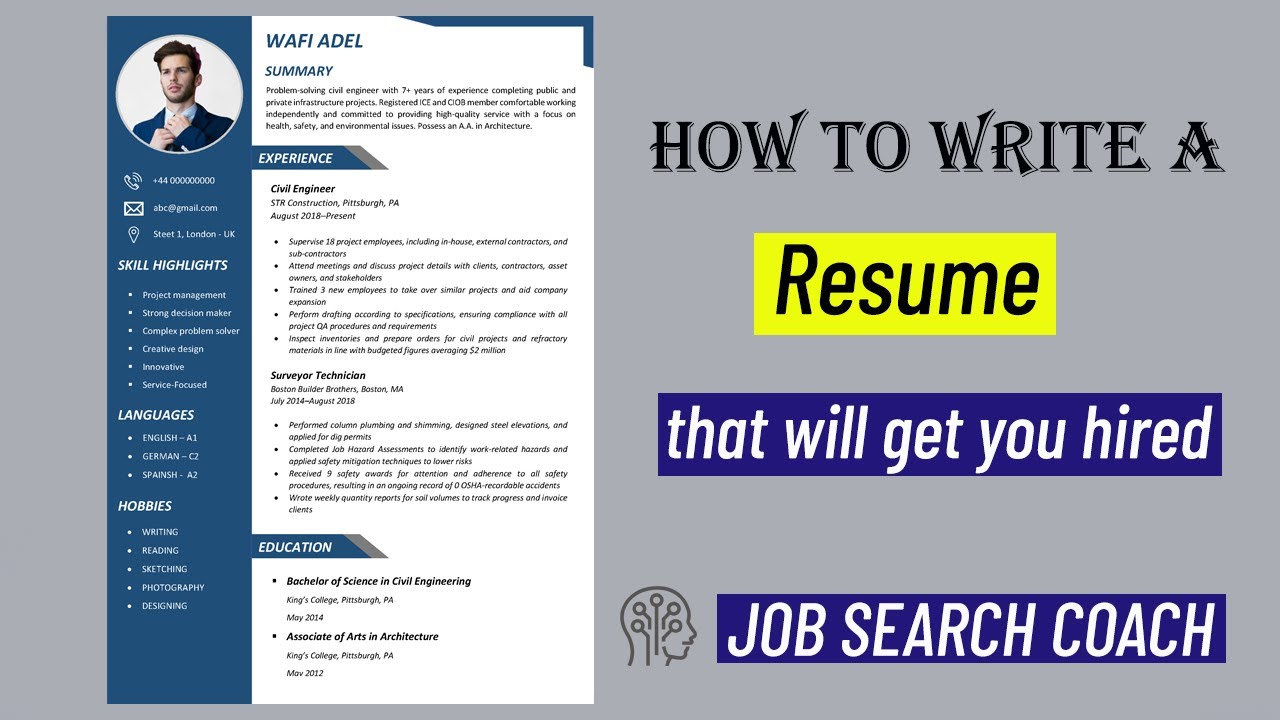 How to Write a Resume That Will Get You Hired | Resume for Job - YouTube