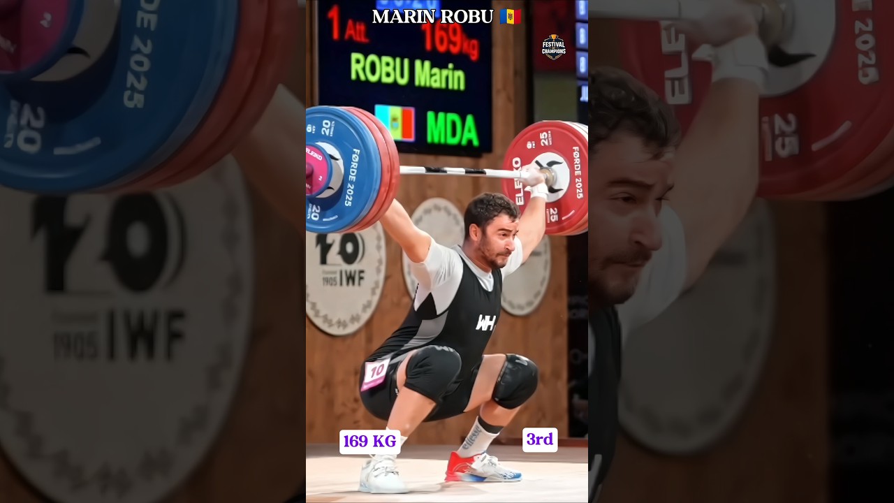 Marin Robu 169kg Snatch | Bronze Medal | IWF World Championships 2025 