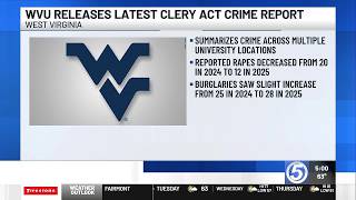 WVU releases latest Clery Act report detailing campus crime trends, new hazing data