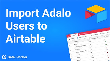 How to Import Adalo Users to Airtable