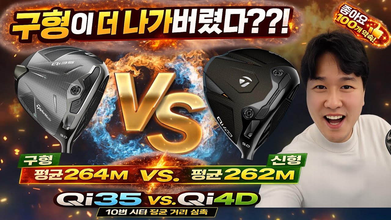 구형 Qi35 평균 264m vs 신형 Qi4D 평균 262m 충격 결과 공개!