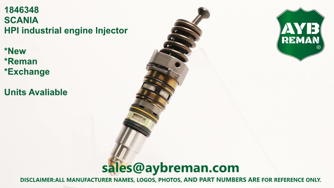 1846348 For Scania HPI Injector - YouTube