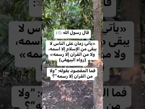 فما المقصود بقوله ولا من القران الا رسمه