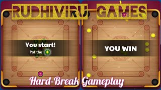 Hard Break Gameplay | Carrom Disc Pool Free mobile Board games | Tips Tricks | Istanbul Bazar match screenshot 4