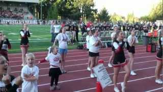 2012_10_05 UHS Cheer Team and Titanettes Football Game Performance