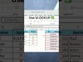 Salary Missing in Excel? Fix it in 20 Seconds ⚡ (VLOOKUP) #shorts