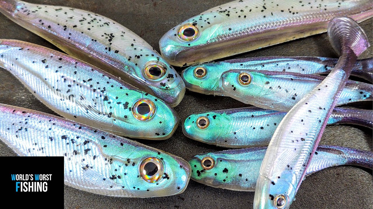 Most VIVID Color Effect; Dusting Hypershift Soft Plastic Lures 