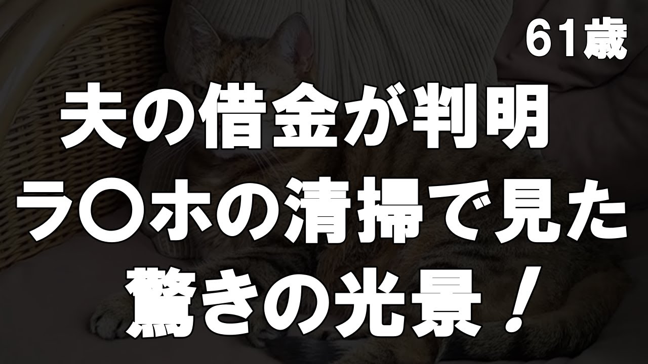 Outline Video 【50代からの事情】思わず赤面…夫の借金が判明しラ〇ホテルの清掃の仕事で見た驚きの光景が衝撃だった…