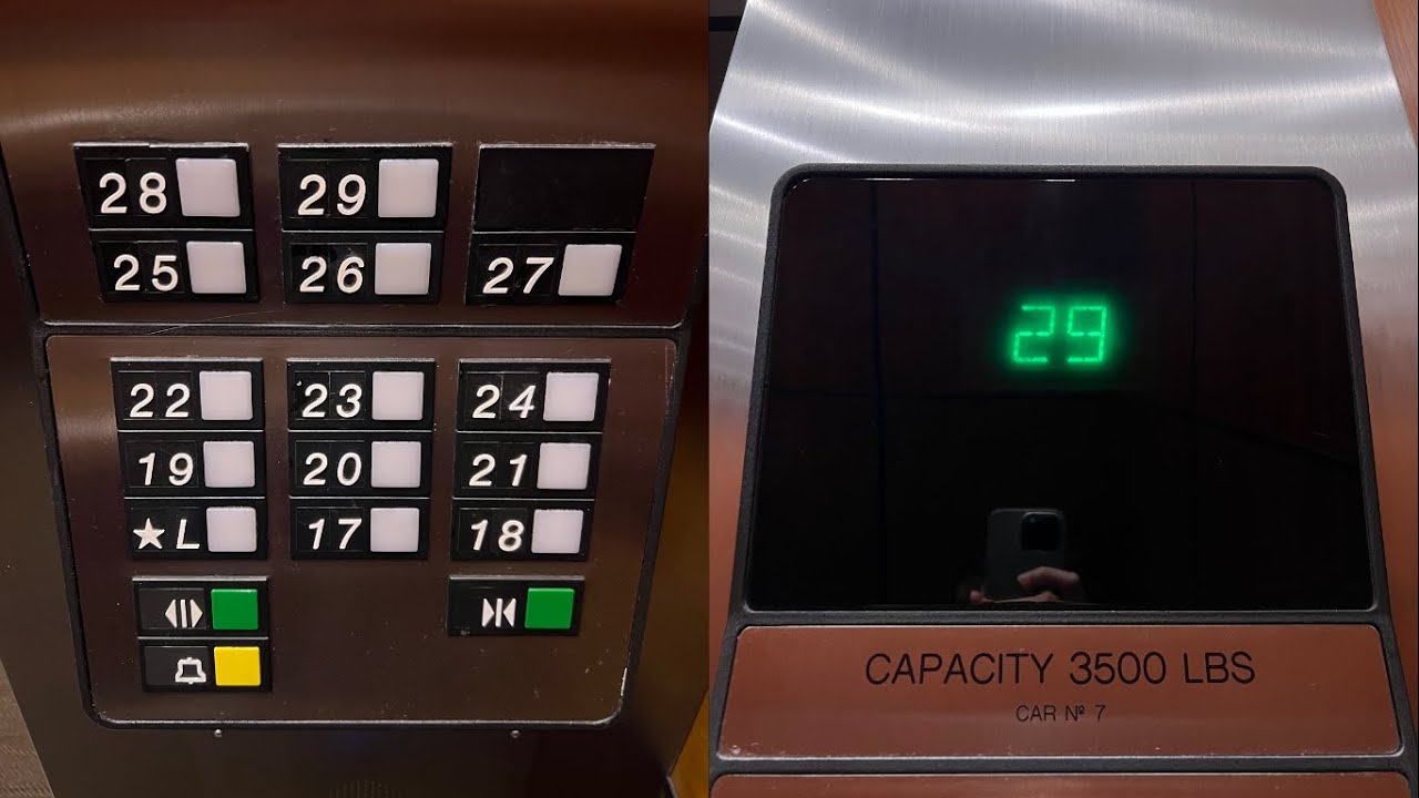 INSANE 1000 FPM Otis Elevonic 401 High Rise Elevators at Two Hanover