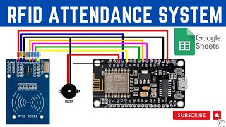 RFID Attendance System using ESP8266 and Google Sheets