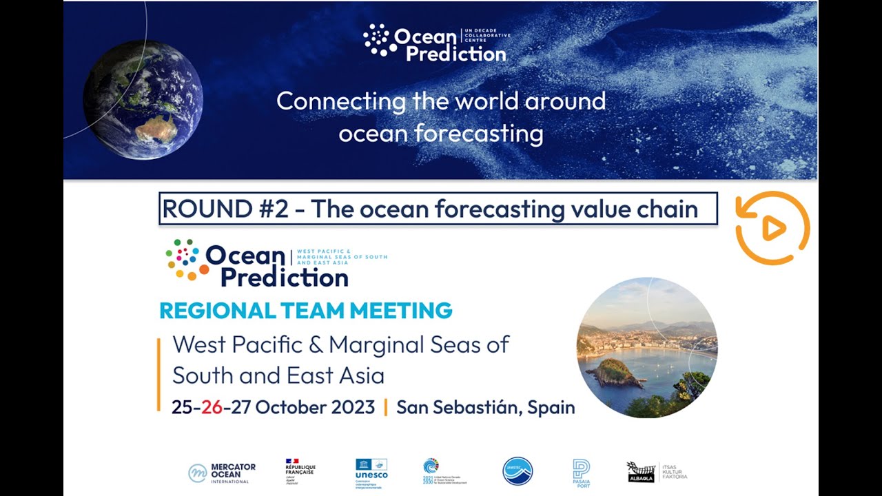 Round#2 - OceanPrediction RT meeting - West Pacific & Marginal Seas of South & East Asia - 27/10-PT1