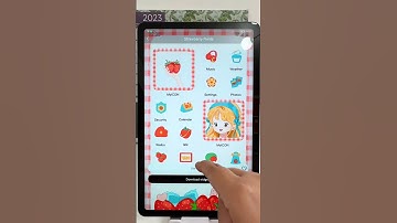 Huawei Matepad home screen tutorial-Strawberry girl aesthetic