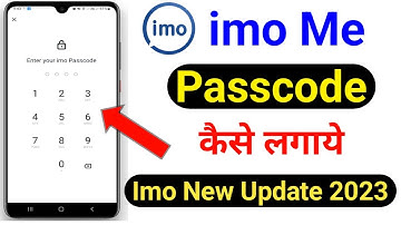 imo passcode lock kaise lagaye | imo passcode lock | how to set imo password | imo