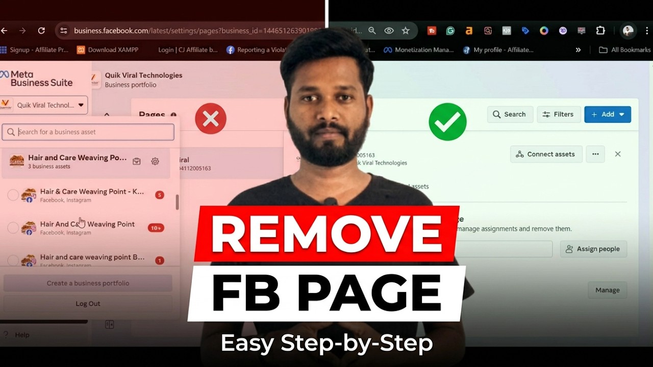 How to Remove a Facebook Page from Meta Business Suite | Step-by-Step ...
