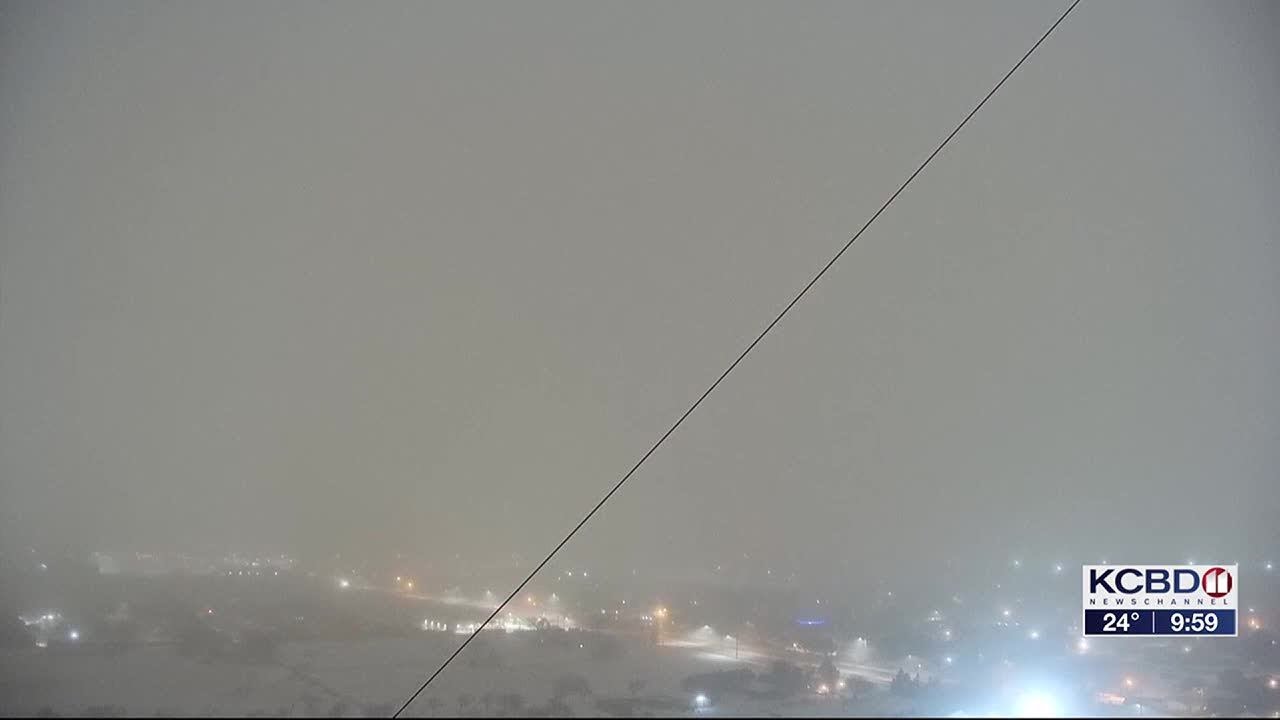 High winds blowing snow as road condition deteriorate Saturday night ...