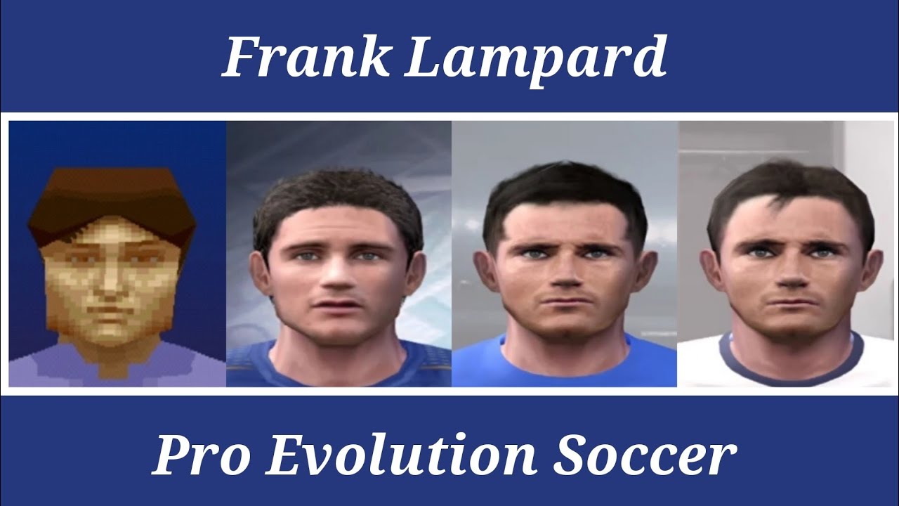 Frank Lampard - Stats Evolution - Winning Eleven 2000 U-23 ao PES 2016 - PS1 e PS2