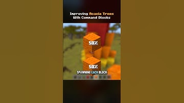 Making custom trees with statistics | #minecraft #commandblock #shorts