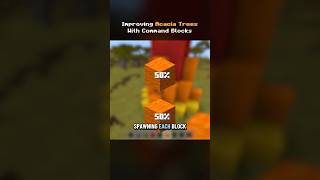 Making custom trees with statistics | #minecraft #commandblock #shorts