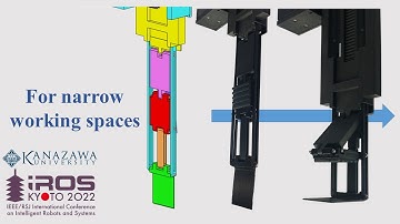IROS2022 Presantation: Single-fingered reconfigurable robotic gripper with a folding mechanism