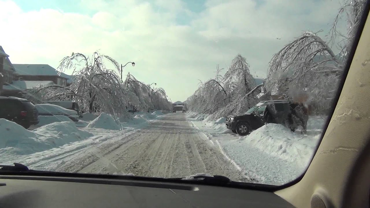Ice storm aftermath - Brampton, Ontario - 26 December 2013 - YouTube