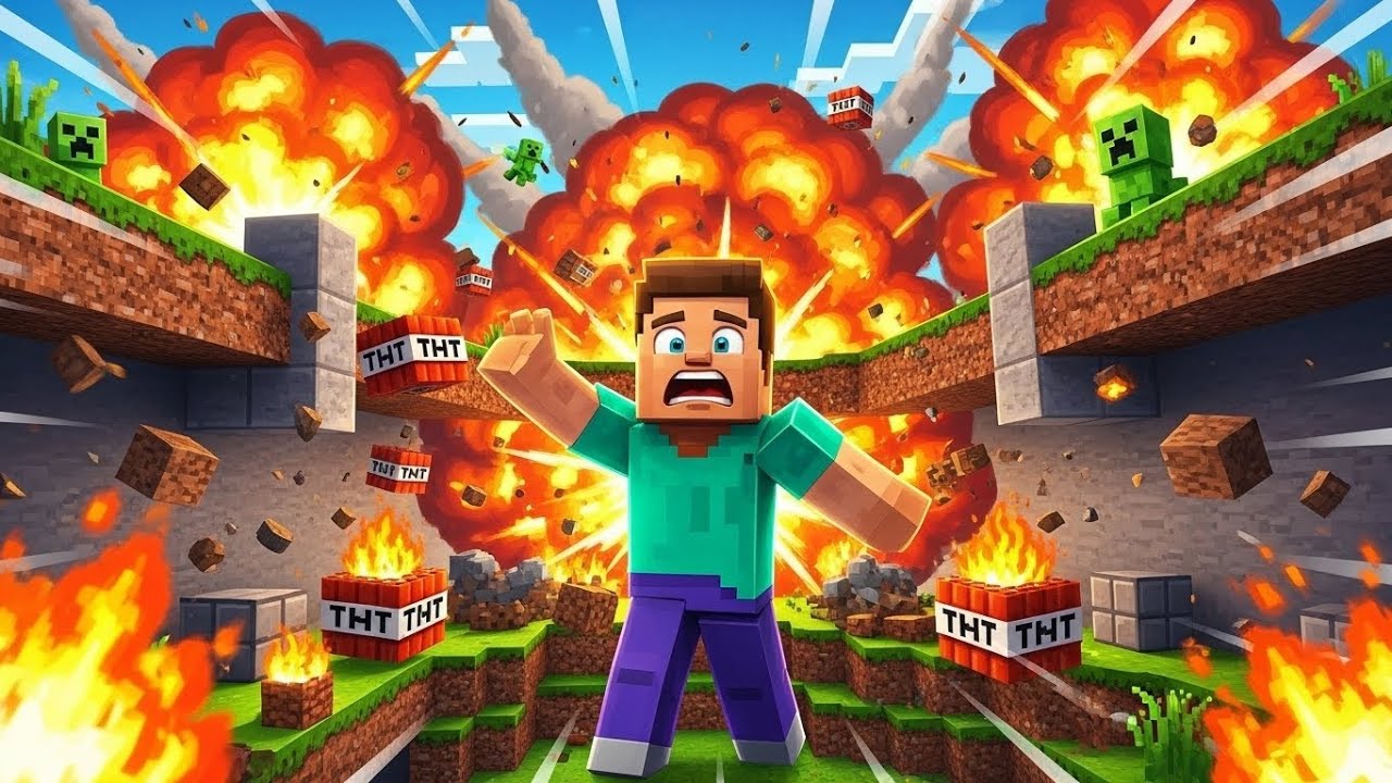 🔴 INSANE TNT EXPLOSION in Minecraft! 💥 The World Completely DESTROYED 😱