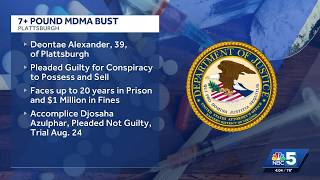 Plattsburgh man pleads guilty to trafficking MDMA prosecutors say