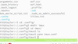 tmux: Configuring tmux