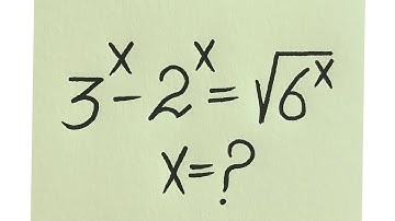 Indian l can you solve this?? l Olympiad Math Exponential Problem