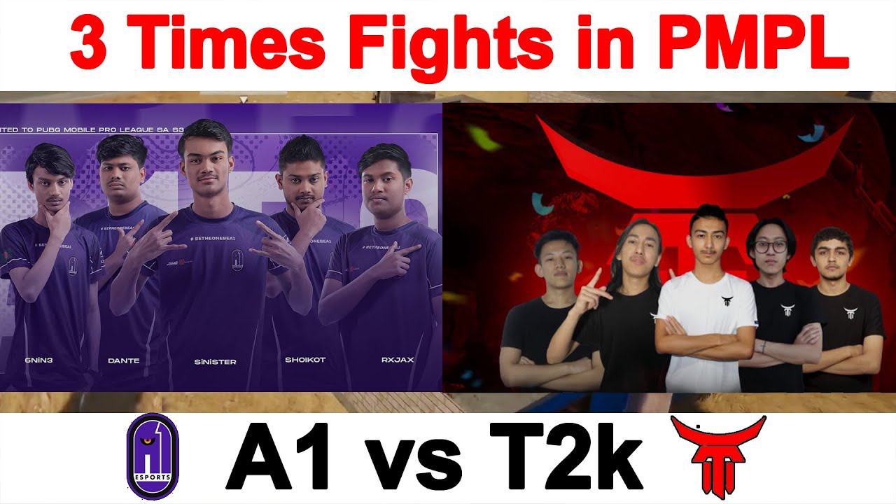 A1 vs T2K | T2K Eliminated 3 times by A1 in PMPL