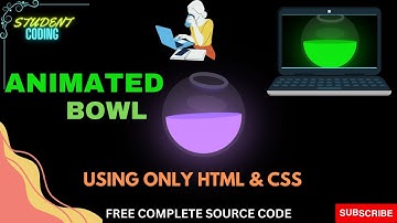 Colorful Animated Glowing Liquid Bowl | #02 How To Make The Bowl Animation | #css #html  #code