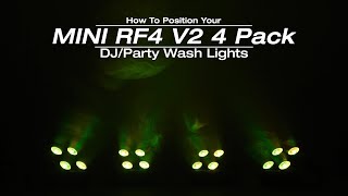 How To Position  Rockville 4 PACK MINI RF4 V2 DJ Par Wash Up Lights+Wireless DMX+App+Bag screenshot 5