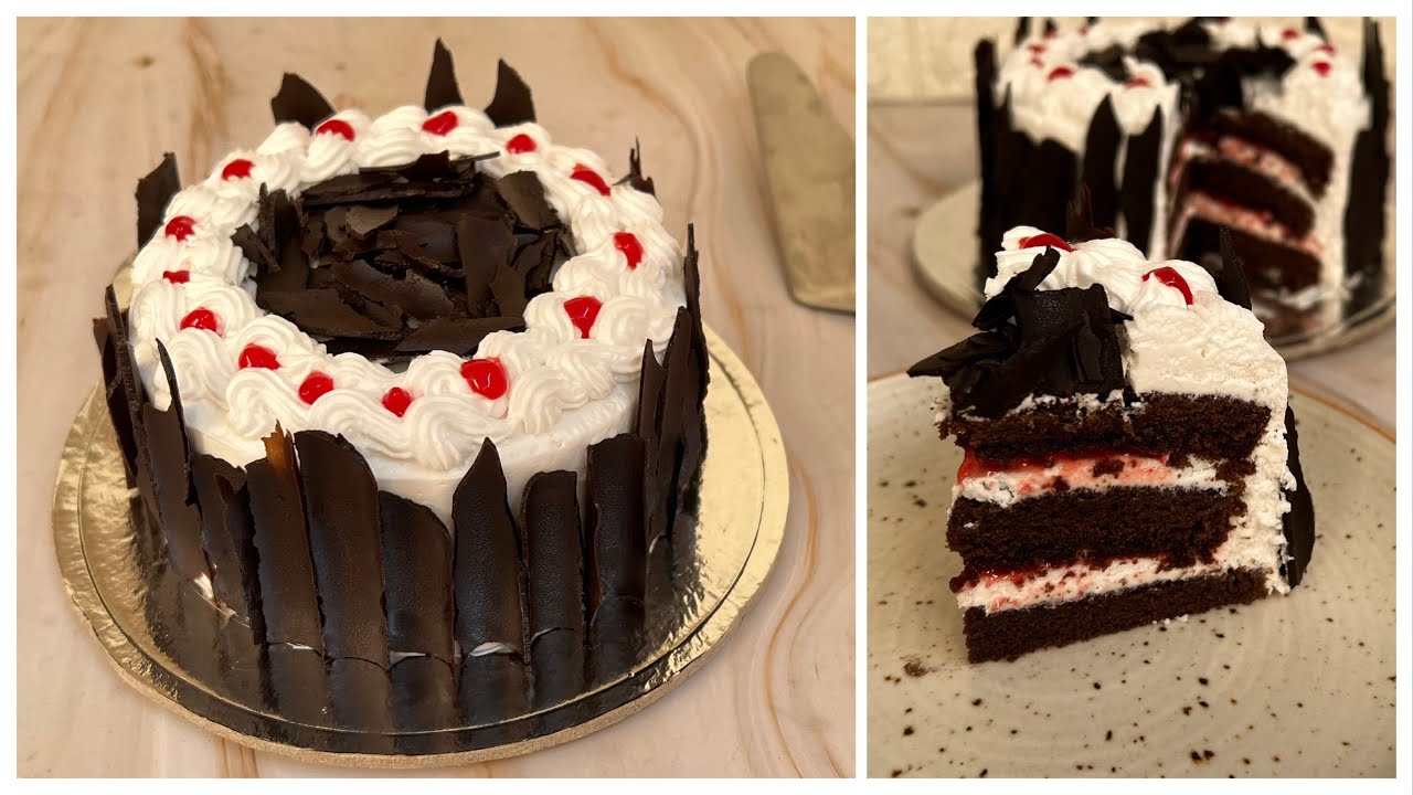 Black Forest Cake Without Cherry Compote | Only 200 Rs For 650 gm Cake | Cake | Black Forest Cake | Anyone Can Cook with Dr.Alisha