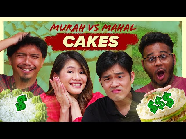 MOST EXPENSIVE ONDE-ONDE CAKE?! - Murah Vs Mahal | SAYS Challenge class=