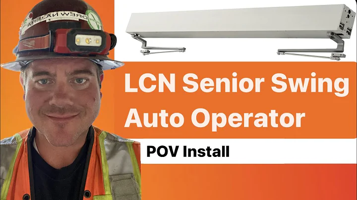 How to install LCN Senior Swing Auto Operator 9553 POV Full Length Talk Thru Installation