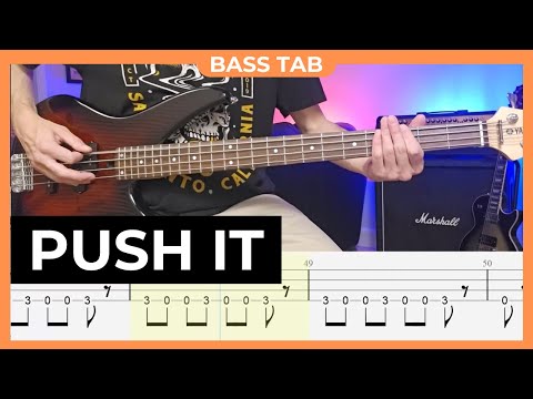 STATIC X Push It Bass Cover With Bass Tabs
