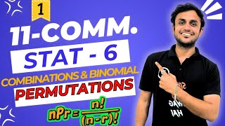 Class 11 GSEB Statistics Chapter 6 | Permutation, Combination & Binomial Distribution