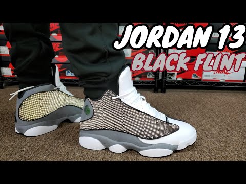 AIR JORDAN 13 BLACK FLINT REVIEW & ON FEET - YouTube