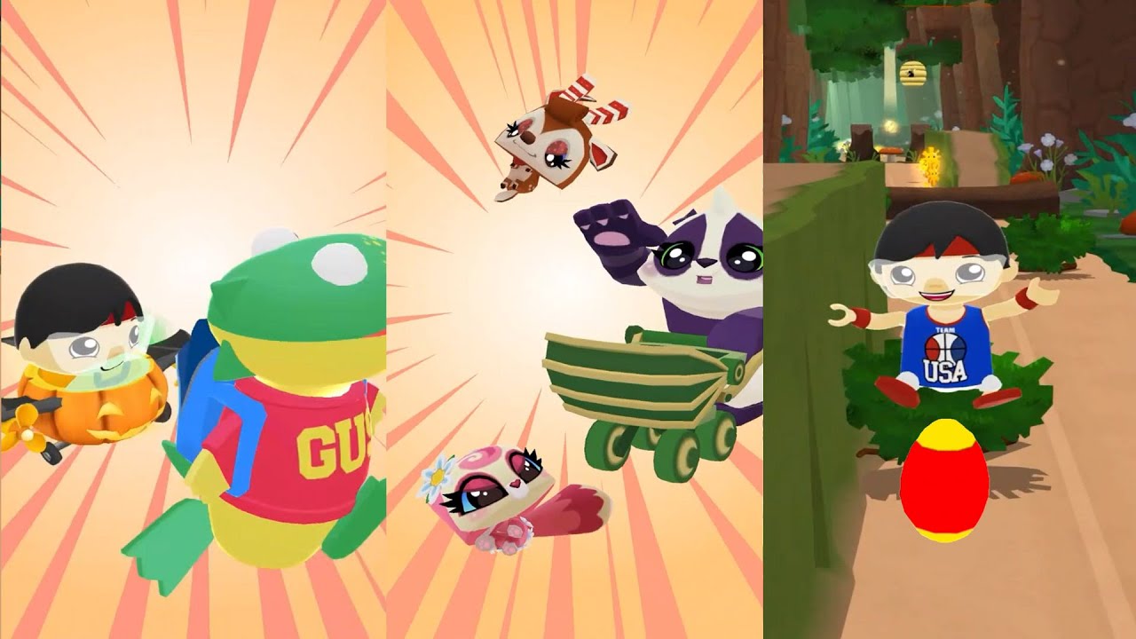 TAG WITH RYAN AND DASH TAG SUMMER UNLOCKED VS EMMA VS PUMPKIN PLAN FUNNY GAMEPLAY