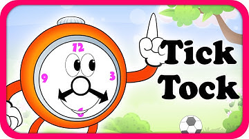 Tick Tock Merrily Sings The Clock Lyrical Video | English Nursery Rhymes Lyrics For Kids & Children