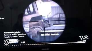 (wii) cod4 - TeamDeath Match #6(Golden Dragunov)